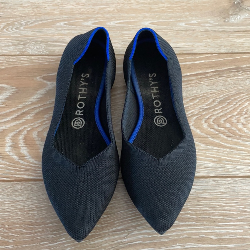 Size 9 Rothys flats with removable soles
